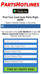 Mobile Screenshot of partshotlines.com