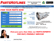 Tablet Screenshot of partshotlines.com
